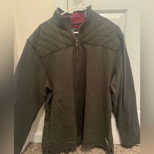 G.H. Bass and Co 1/4 Zip Green Sweater